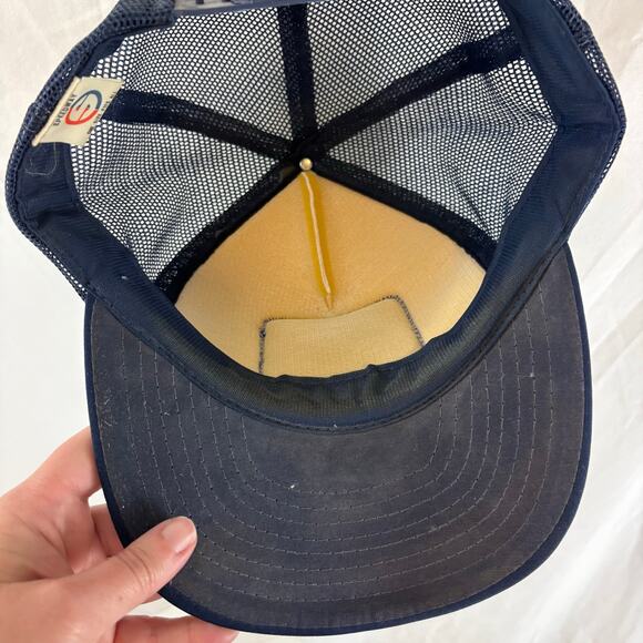 Blue Knights Motorcycle Club Vintage Patch Logo Trucker Snapback Hat Speedway - Picture 3 of 7